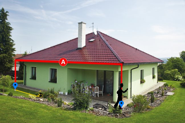 jak změřit okapovou hranu